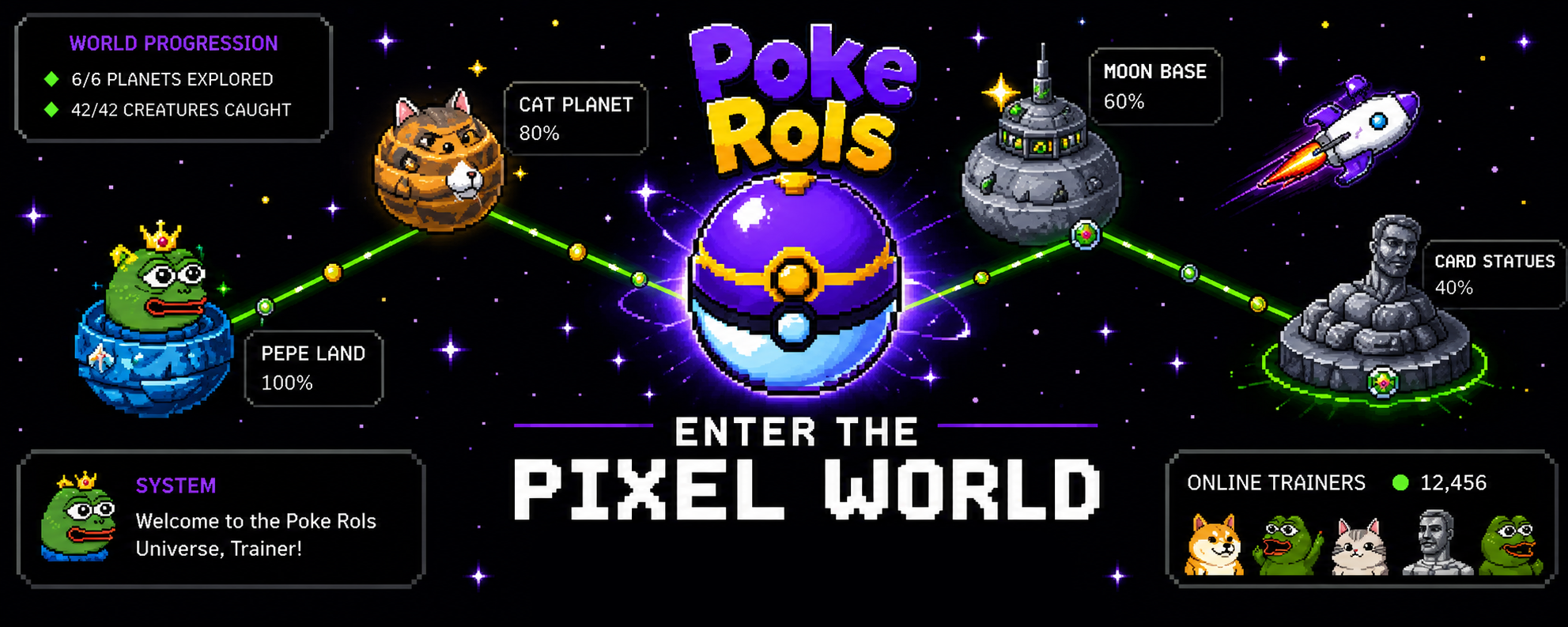 Poke Rols pixel world